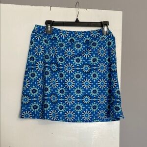 Ekouaer Blue Floral Women's Skort